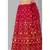 SheWill Red Foil Printed Gotta Patti A-Line Vicsose Rayon Kurta with Skirt & Dupatta