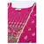 SheWill Pink Foil Printed Gotta Patti A-Line Vicsose Rayon Kurta with Skirt & Dupatta