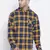 Yellow printed cotton mens casual shirts