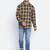 Yellow printed cotton mens casual shirts