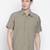 Brown printed cotton mens casual shirts