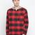 Red printed cotton mens casual shirts