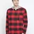 Red printed cotton mens casual shirts