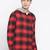 Red printed cotton mens casual shirts