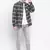 Black printed cotton mens casual shirts