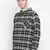 Black printed cotton mens casual shirts