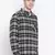 Black printed cotton mens casual shirts