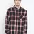 Black printed cotton mens casual shirts
