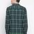 Green printed cotton mens casual shirts