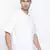 White printed cotton mens casual shirts