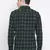 Green printed cotton mens casual shirts
