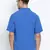 Blue printed cotton mens casual shirts