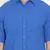 Blue printed cotton mens casual shirts