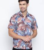 Multicolor printed cotton mens casual shirts