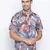Multicolor printed cotton mens casual shirts