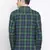 Green printed cotton mens casual shirts