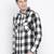 Black printed cotton mens casual shirts
