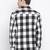 Black printed cotton mens casual shirts