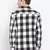 Black printed cotton mens casual shirts