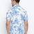 White printed cotton mens casual shirts