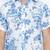 White printed cotton mens casual shirts