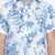 White printed cotton mens casual shirts
