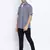 Blue printed viscose mens casual shirts