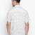 White printed viscose mens casual shirts