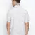 White printed viscose mens casual shirts