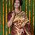 Coffee woven paithani silk saree with blouse