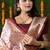 Maroon hand woven pure kanchipuram silk saree with blouse
