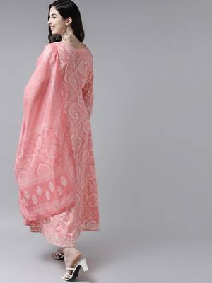Pink embroidered cotton ethnic-kurtis 3