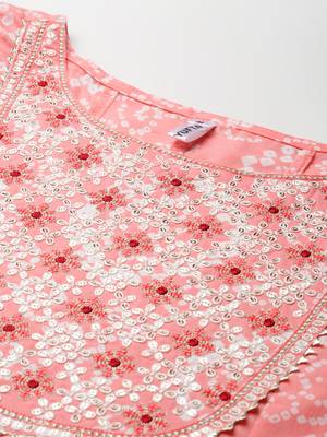 Pink embroidered cotton ethnic-kurtis 4