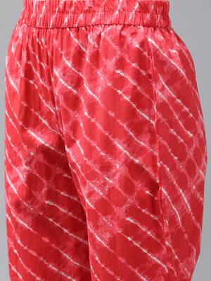 Red printed cotton ethnic-kurtis 5