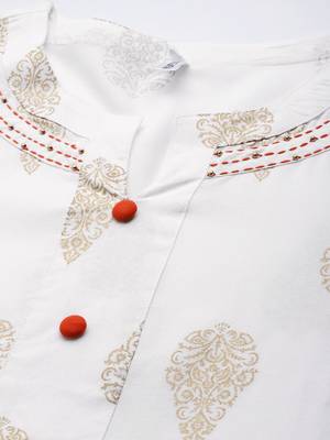 White printed rayon ethnic-kurtis 4