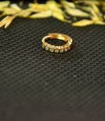 Designer Gold diamond nosering or nosepin