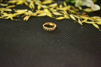 Designer Gold diamond nosering or nosepin 3