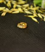 Designer Gold diamond nosering or nosepin
