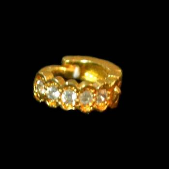Designer Gold diamond nosering or nosepin 1