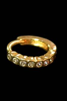 Designer Gold diamond nosering or nosepin
