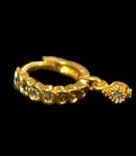Designer Gold diamond nosering or nosepin