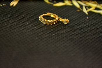 Designer Gold diamond nosering or nosepin 4