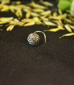 Silver Designer oxidised nosering or Oxidized nosepin