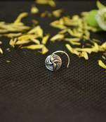 Silver Designer oxidised nosering or Oxidized nosepin