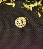 Designer Gold diamond nosering or nosepin