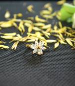 Designer Gold diamond Clipon nosering or Clip nosepin