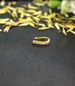 Designer Gold diamond Clipon nosering or Clip nosepin