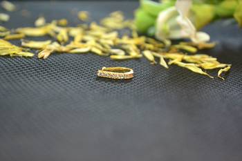 Designer Gold diamond Clipon nosering or Clip nosepin 3