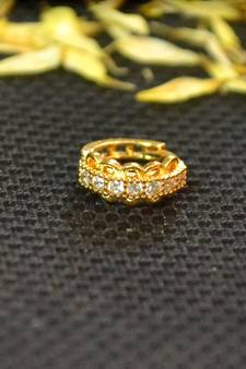 Designer Gold diamond nosering or nosepin