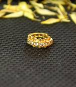 Designer Gold diamond nosering or nosepin